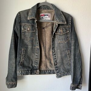 y2k vintage denim o’neill cropped jean jacket